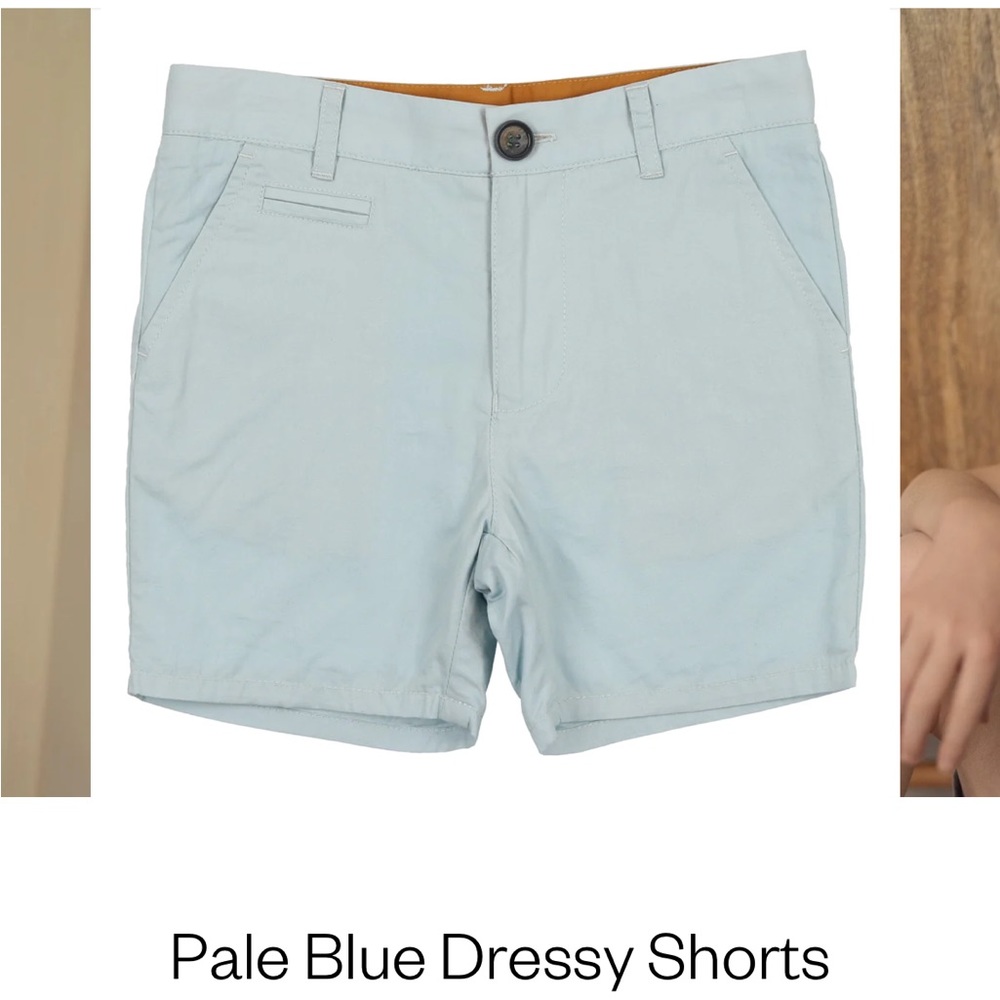 Coco Blanc Pale Blue Dressy Shorts, 3